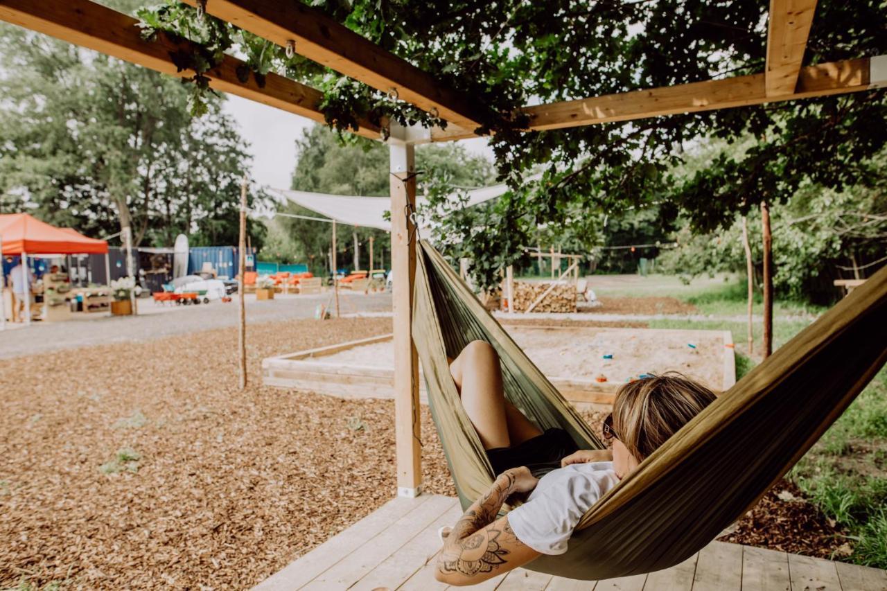 Glampingresort Raus Am See In Spaden Schiffdorf Ngoại thất bức ảnh
